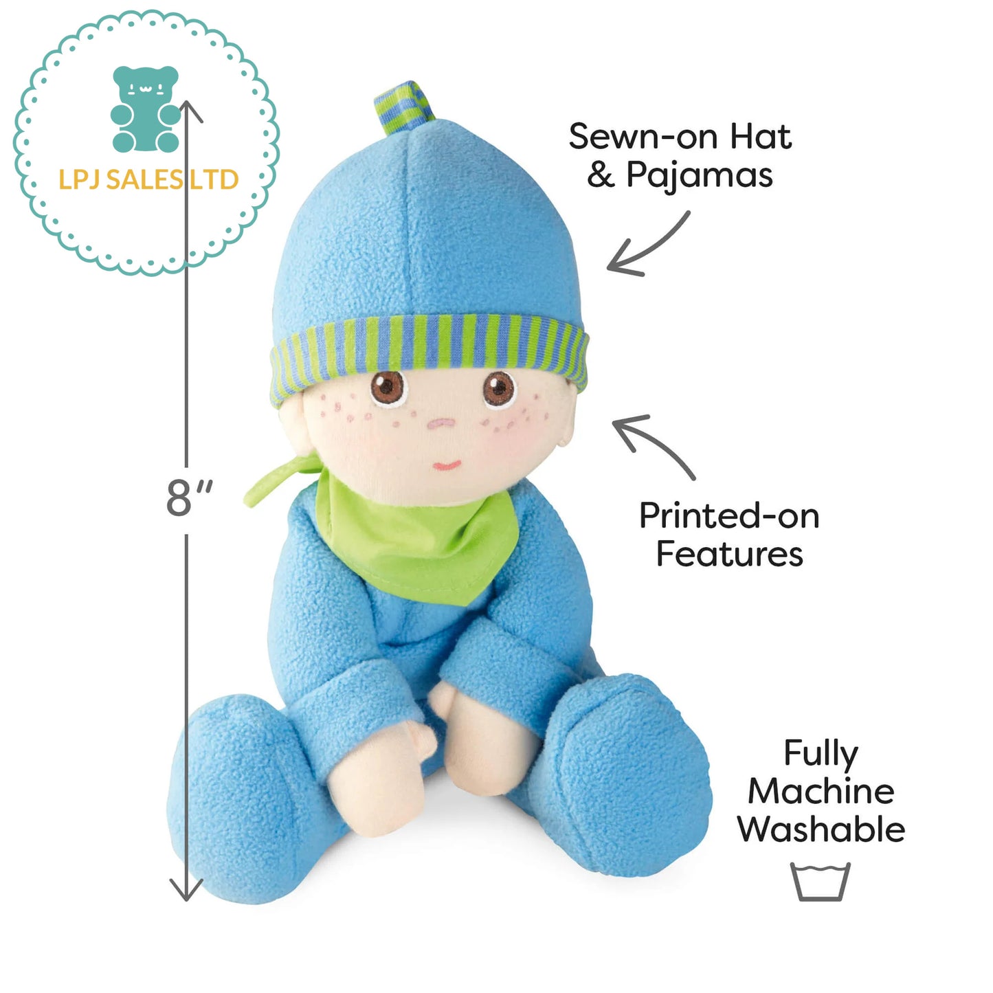 Snug Up Doll Luis 8" First Doll